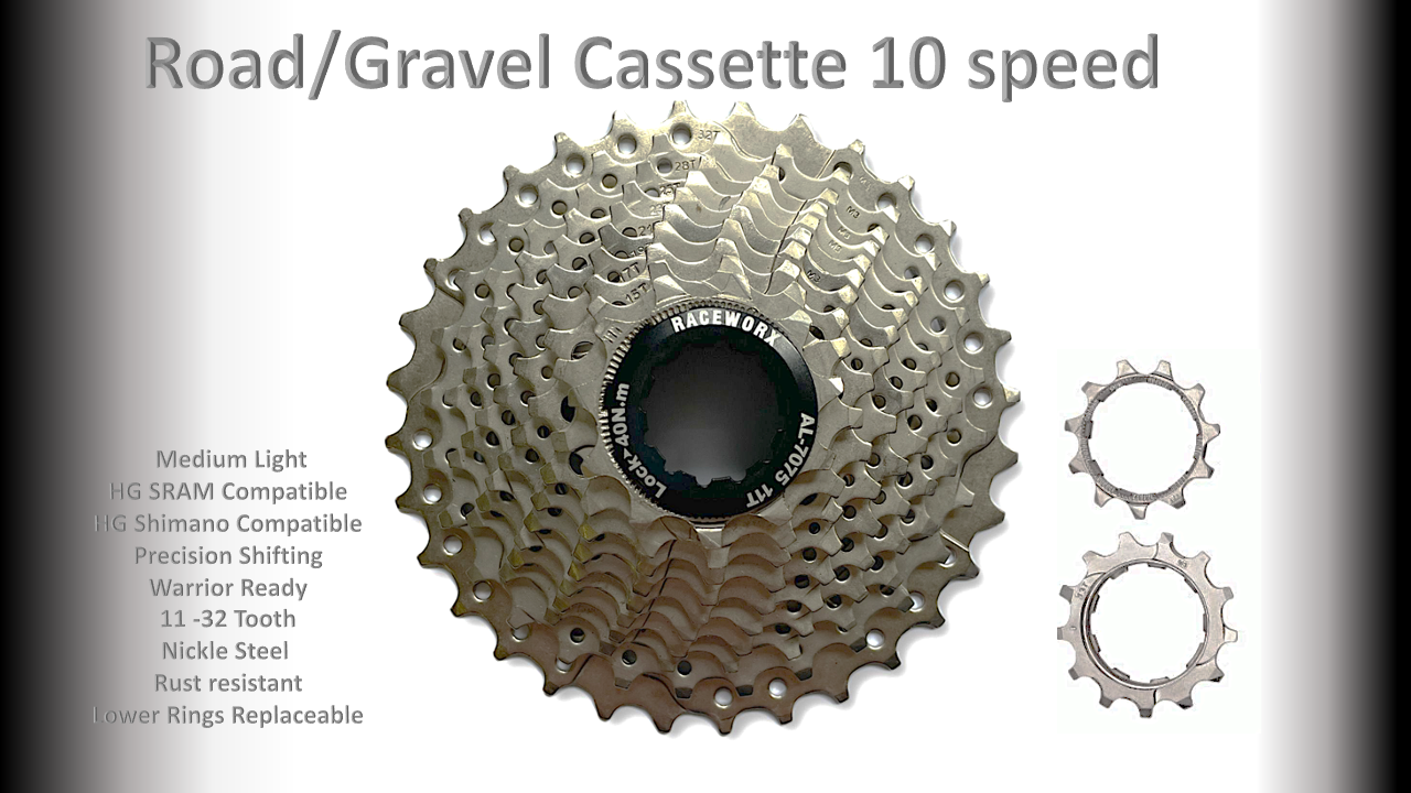 10s 11-32t Cassette Clusters Silver - HG - (For Recreational Use)