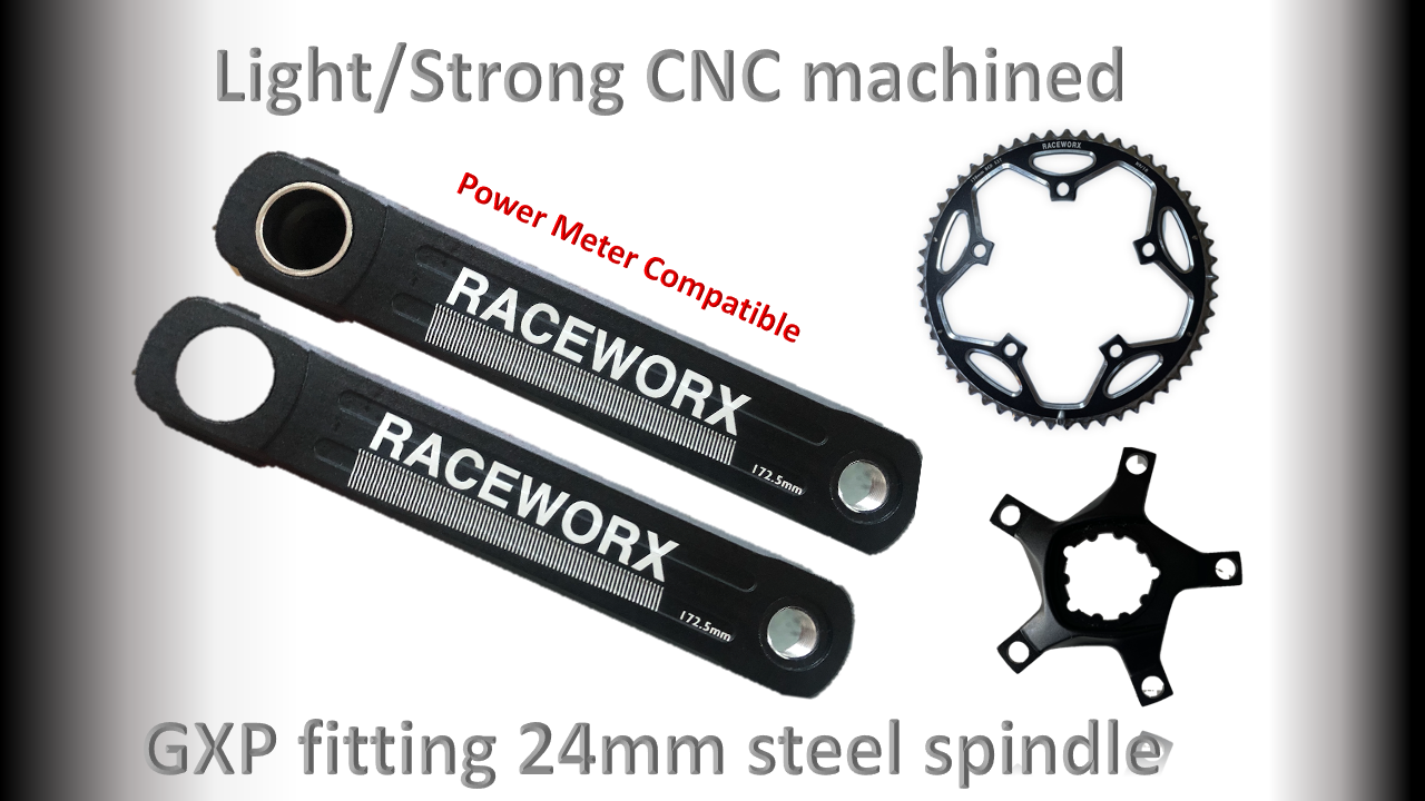 CRANK SET Road bike 175mm, 24mm Spindle