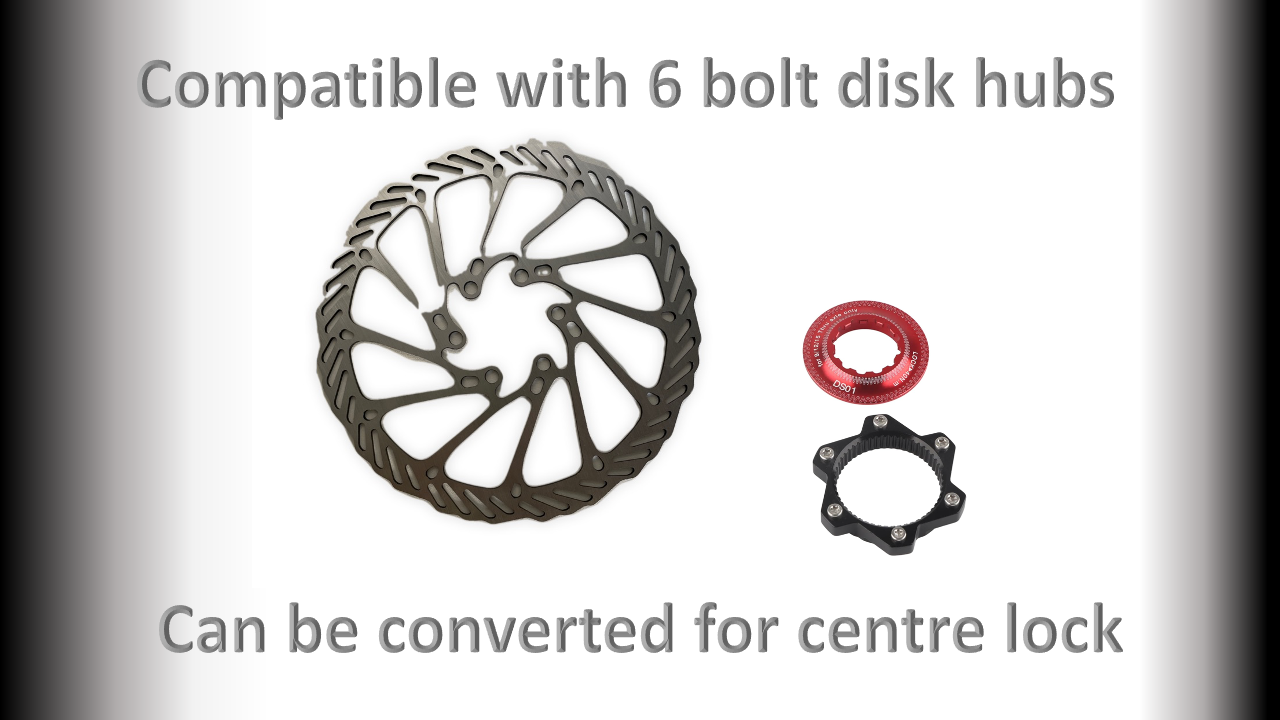 BRAKE Disc Brake Rotor - 140mm - 6 Bolt