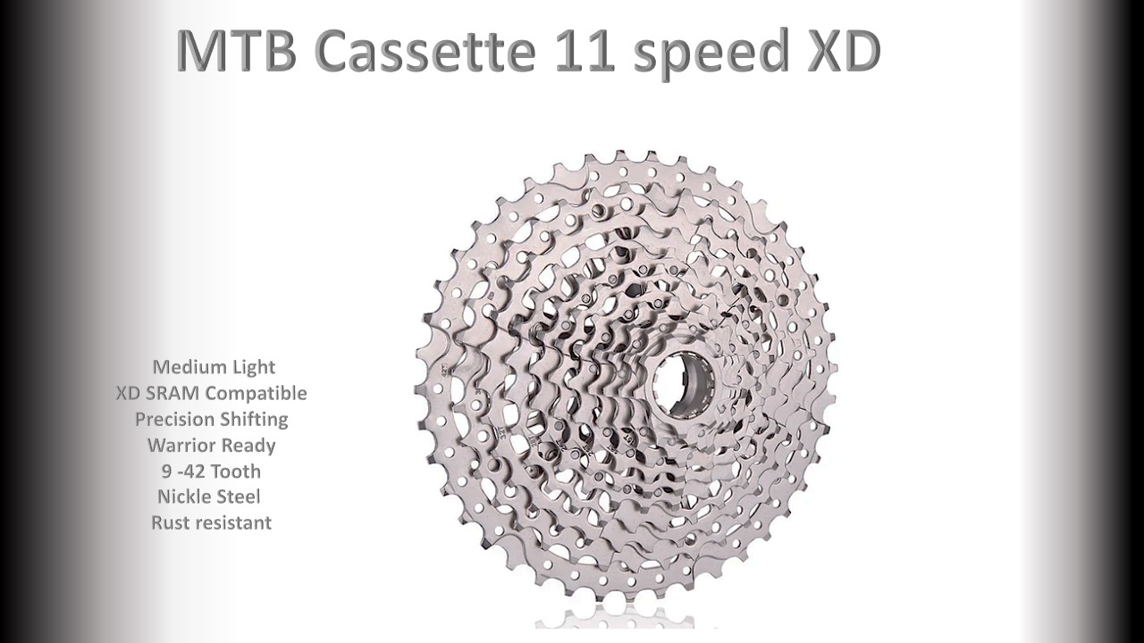 11s 9-42t Cassette Cluster Silver - XD
