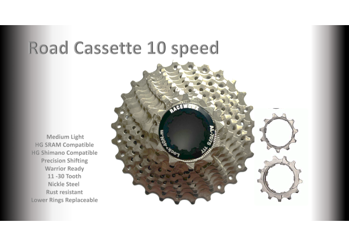 10s 11-30t Cassette Cluster Silver - HG ( For Recreational Use )
