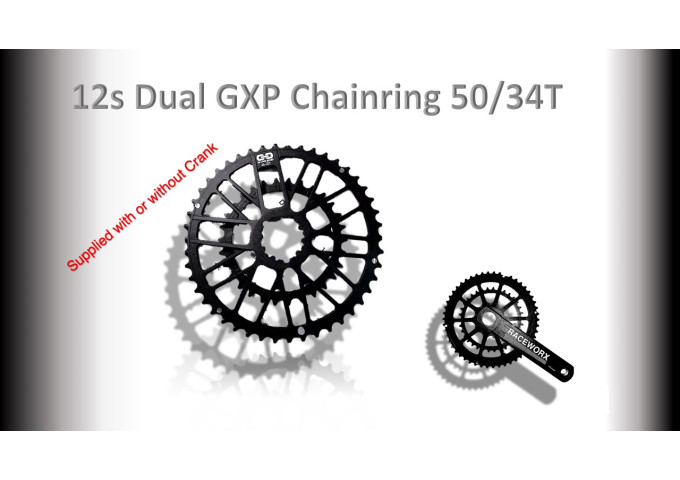 ROAD (50/34T) GXP 10/11/12s Black RACEWORX Set