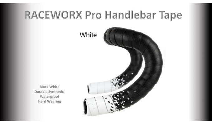 TAPE HANDLE BAR Road Bike Tape - White Tapered