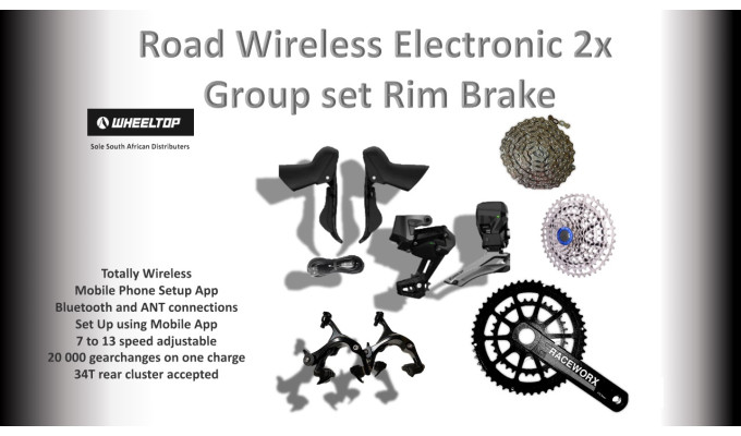 WHEELTOP EDS Electronic Road Rim Brake 2x12 TX-RA6000-GS (Full Set)