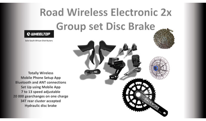 WHEELTOP EDS Electronic Road Disc Brake 2x12 TX-A7100-GS (Full Set)