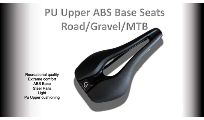 SEATS road seat ( Black )  (Plastic Base) PU Leather