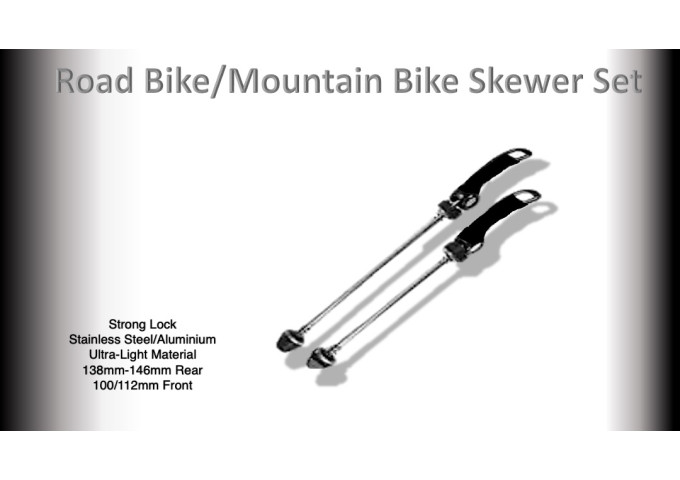 QUICK RELEASE SKEWERS SET ( F-100mm & R-135mm )