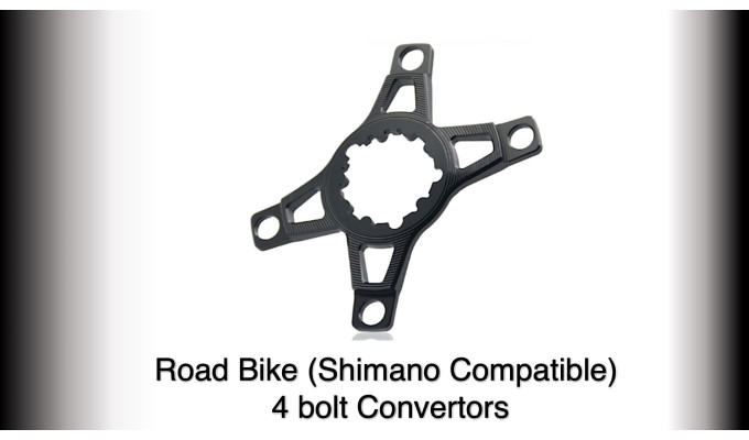 CONVERTOR GXP to 110BCD 4 Bolt (Road) (Shimano Chainring comp.)