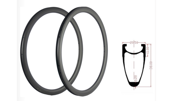 RIM Aluminium 700c 38mm Rim Brake