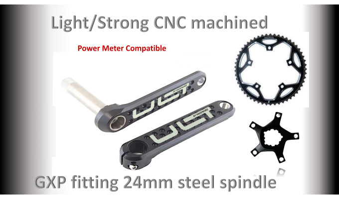 CRANK SET Road  bike 165mm, 24mm Spindle