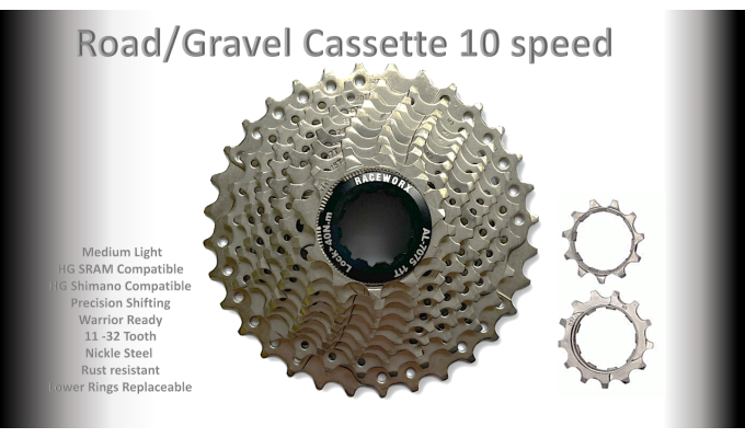10s 11-32t Cassette Clusters Silver - HG - (For Recreational Use)