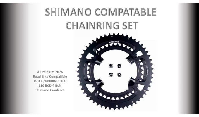ROAD (52/36T) 110BCD 4 Bolt (Shimano R7000/R8000/R9100) Set 