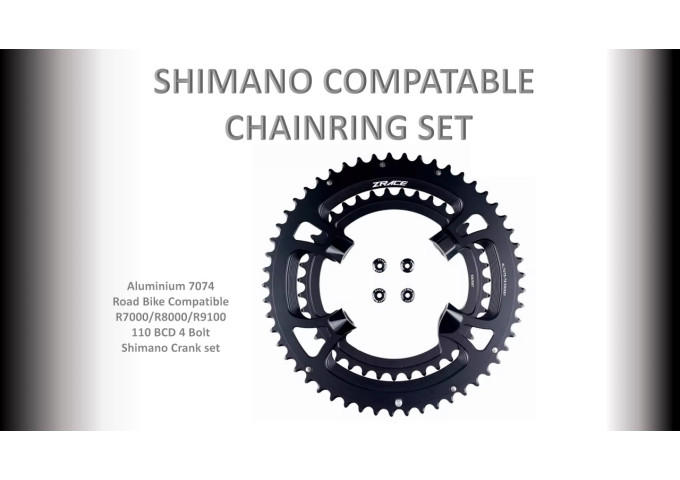 ROAD (52/36T) 110BCD 4 Bolt (Shimano R7000/R8000/R9100) Set 